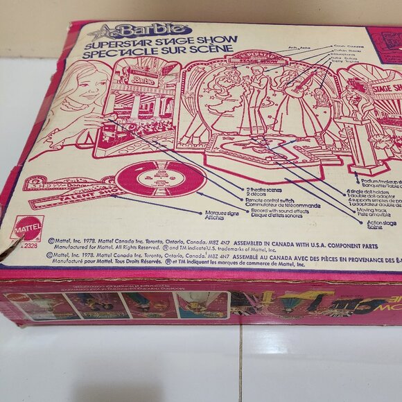 Vintage 1978 Barbie Superstar Stage Show Playset Mattel - w/ Box - Picture 15 of 15